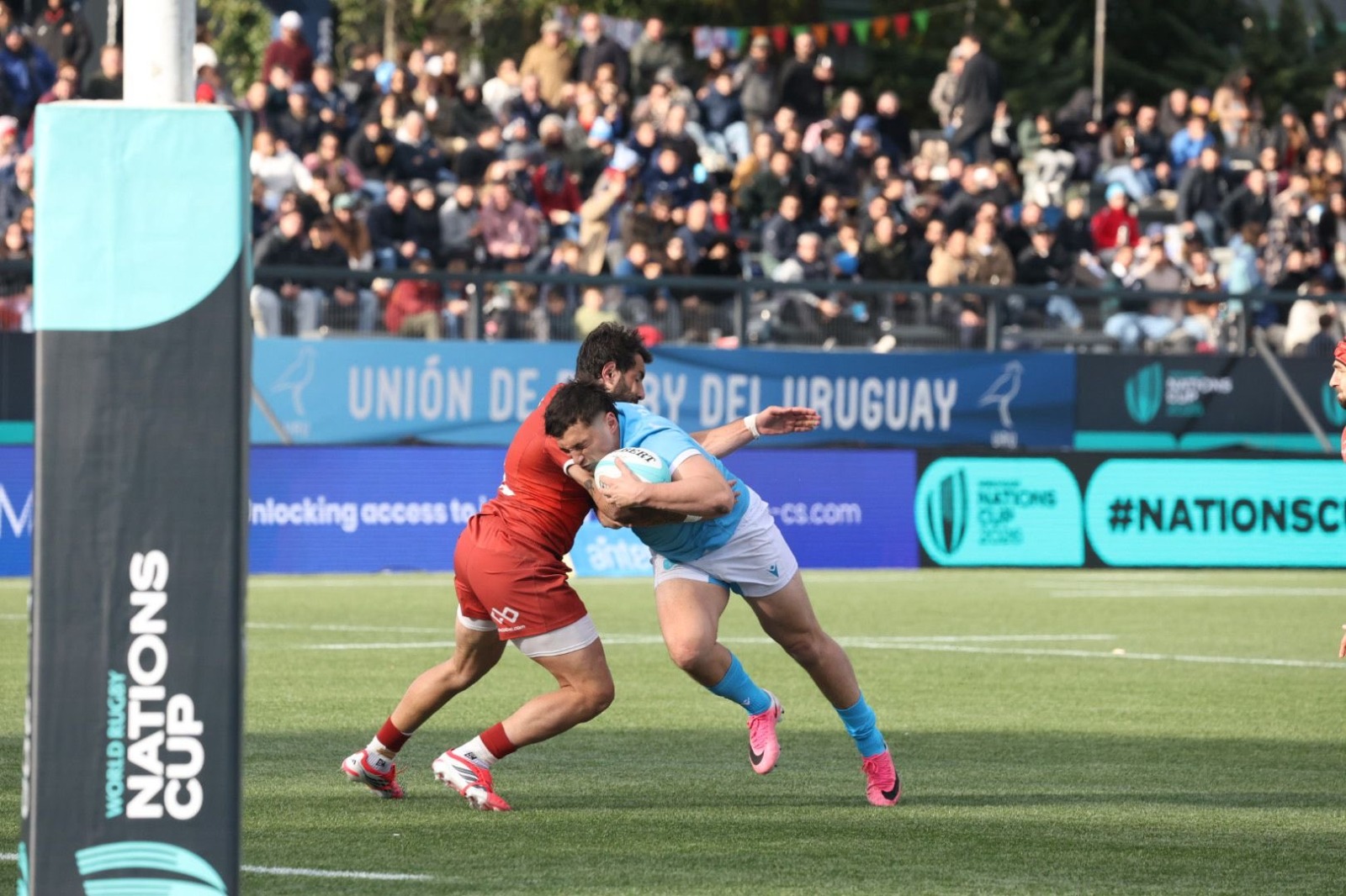Los Teros iniciaron la Nations Cup con una exigente prueba ante Georgia